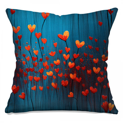 Coussin Heart Flowers