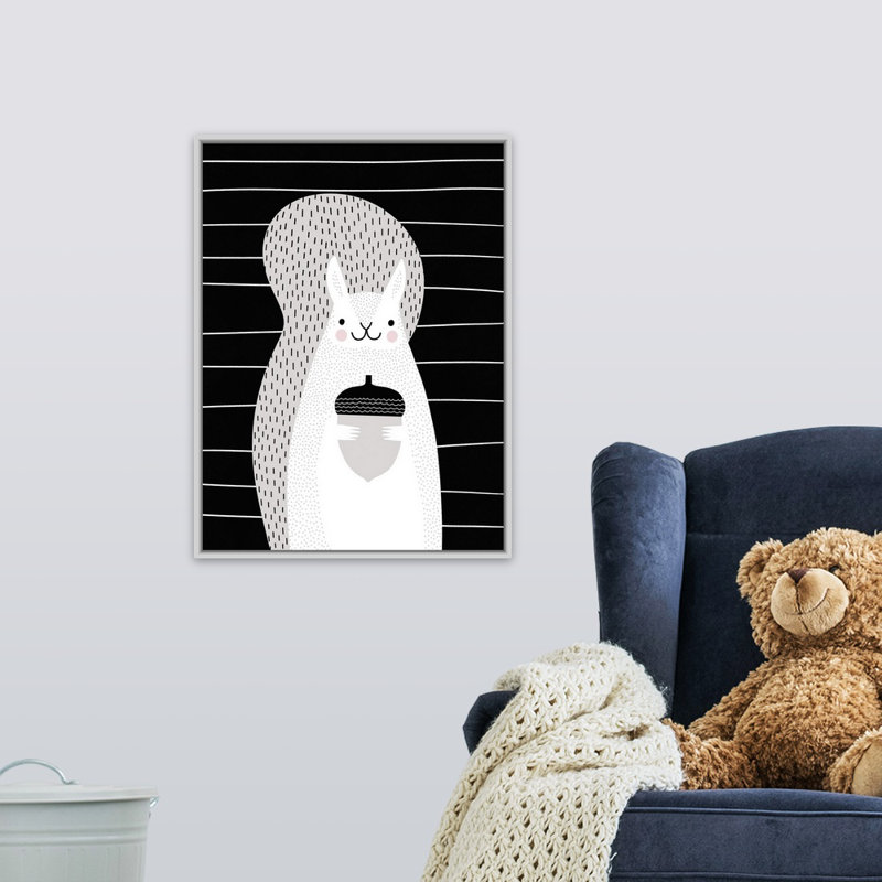 Art sur toile Shephard, H 24 po x l 18 po x P 1,75 po, Cadre flottant blanc