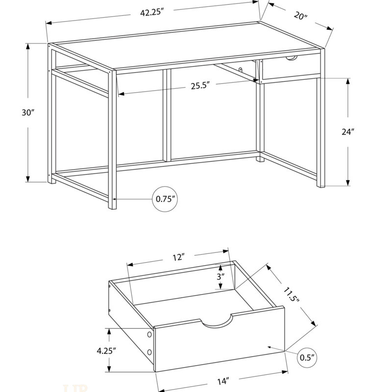 Modern White Laminate Computer Desk With Storage Drawer, Ideal For Compact Home Offices And Efficient Work Spaces.