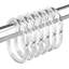 Anneaux de rideau de douche en plastique, crochets de rideau de douche, 24 crochets de douche en forme de C pour rideau de douche, crochets de rideau de douche transparents pour salle de bain