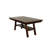 Dark Walnut Rectangular Dining Table, Built With Superior Rubberwood Construction Contemporary Rectangular, Produced Robust