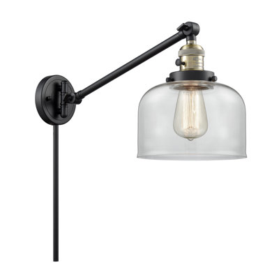 Bras pivotant en nickel satiné à 1 lumière à intensité variable Angelluis