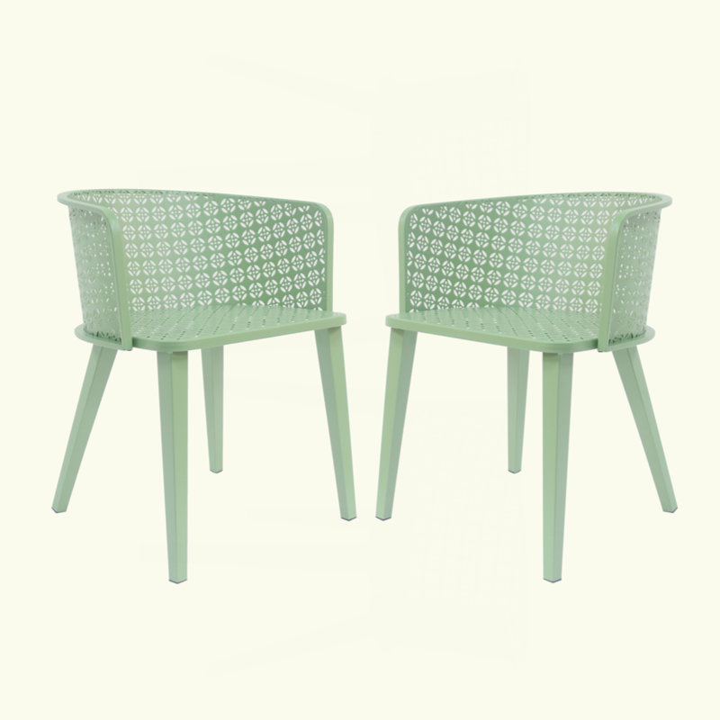Ensemble de chaises d'extérieur Khari, Vert