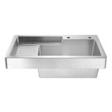 Pearlhaus 33'' L Stainless Steel Drop-In Single Basin Kitchen Sink