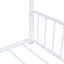 Lit robuste en métal avec toit pour les enfants, idéal pour jouer et dormir dans un espace semi-clos et confortable-2114713356