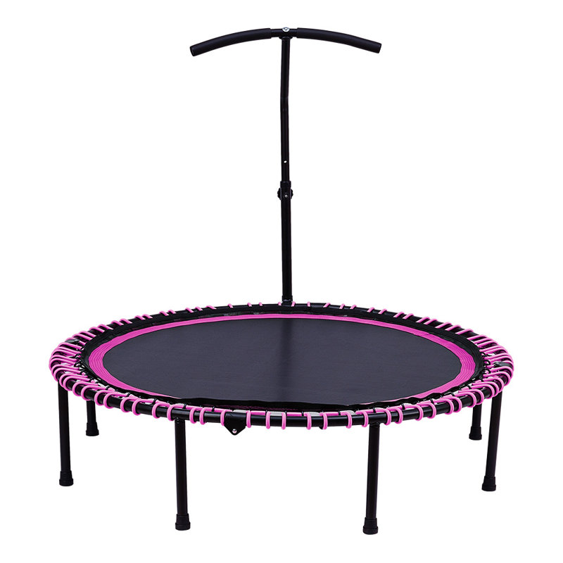 Freeport Park ft Round Backyard Trampoline, Black/Pink