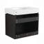 Meuble-lavabo 24 po avec lavabo en céramique, meuble-lavabo mural flottant, armoire de rangement en bois avec portes doubles pour la salle de bain-115688512