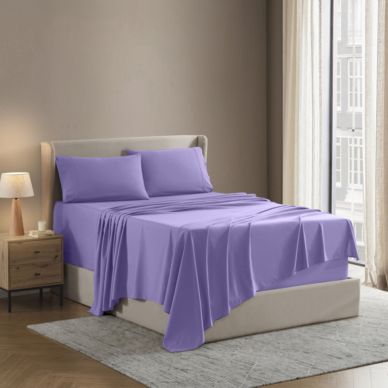 Ensemble de draps Luxury Collection Classic, Mauve Evora, Très grand séparé