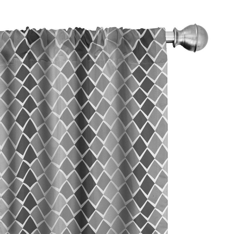Semi-Sheer Rod Pocket Curtain Panels, 28" x 95"