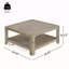 Table basse carrée avec rangement