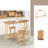 Melamie Solid Wood Dining Table