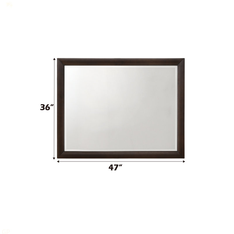 Miroir de commode Tablita, 36,03 po x 47,03 po, Bourgogne