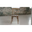 Chaise de bistro empilable à dossier croisé en bois avec coussin Aroust Series-1880886581-1980228609