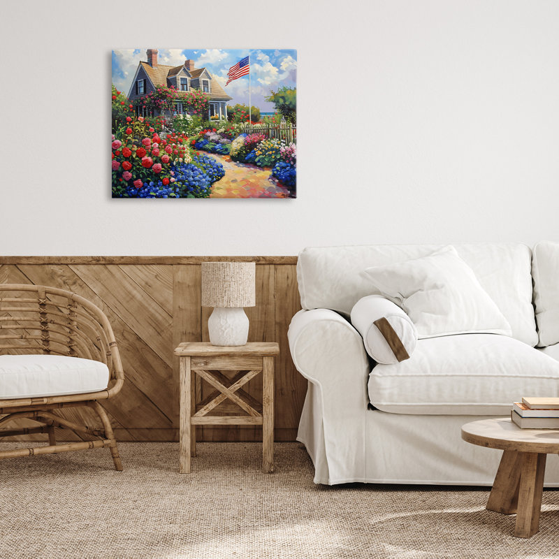 Une toile de maison américaine, design par LSR Creative Studio, H 16 po x l 20 po