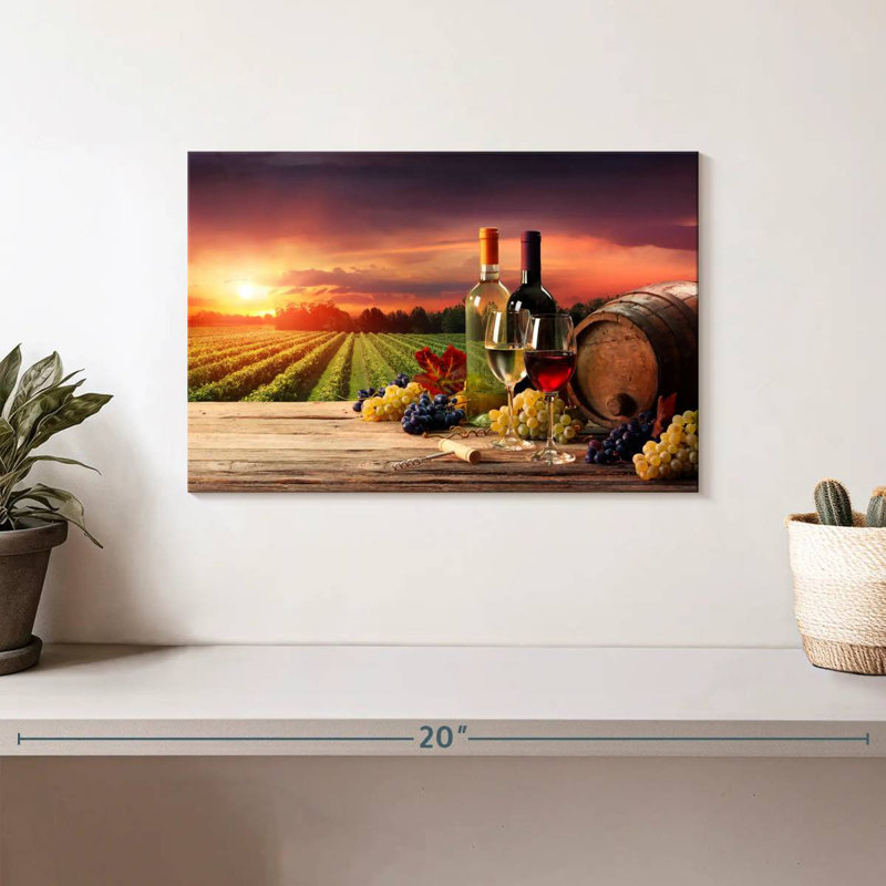 Yarlin Wine Vineyard Vista, H 8 po x l 12 po
