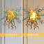 6-Light Modern Artistic Hand-Blown Glass Sputnik Chandelier