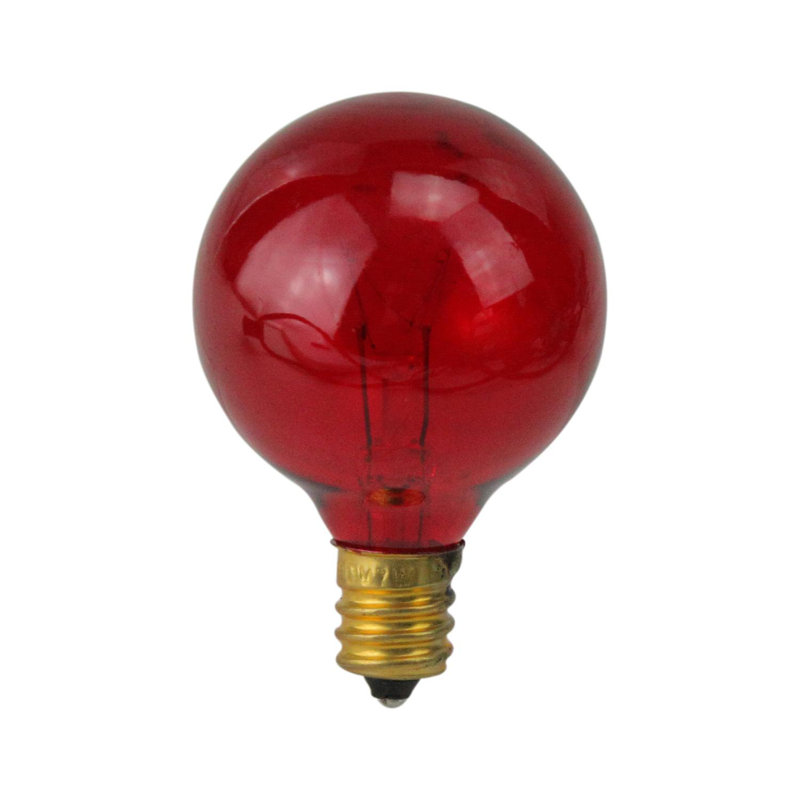 Ampoules de Noël de remplacement, Rouge, H 2 po x l 8 po x P 8 po