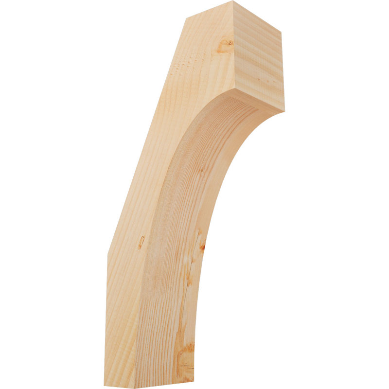 Attelle de genou Westlake, Sapin de Douglas, Lisse, H 22 po x l 5,5 po x P 10 po