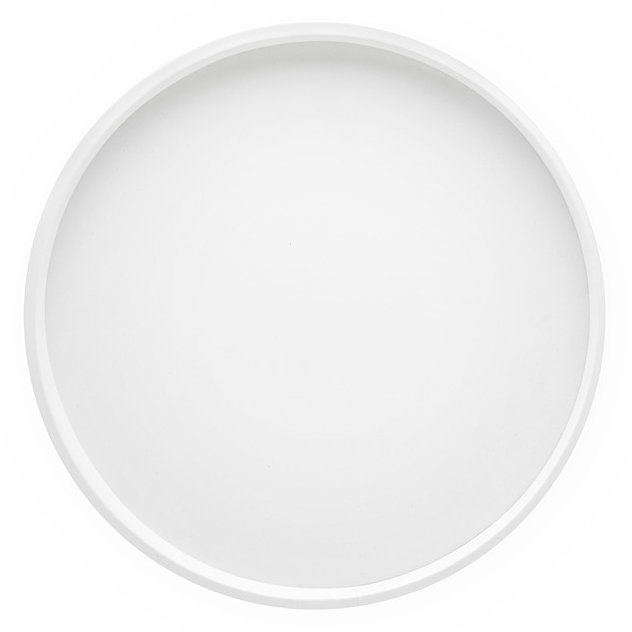 Ebern Designs Haowen Plastic Platter, White