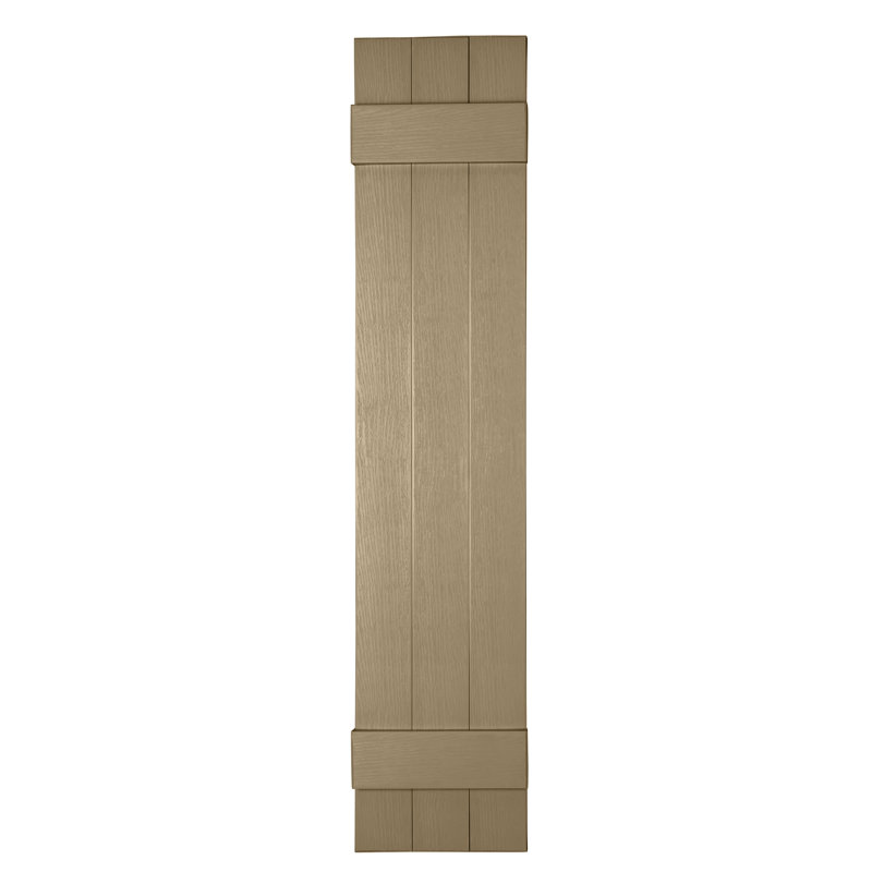 Custom 3 Board Closed BNB Shutters, 30", Potters Clay