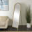 Metal Arched Freestanding Foldable Gold Floor Mirror