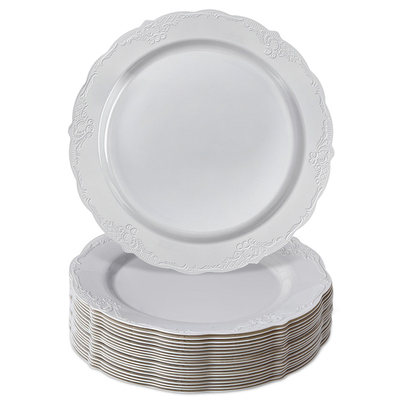 Assiette à dîner jetable en plastique
