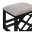 Black-Toned 3-Piece Computer Desk Set with Rolling Desk and Padded Stool, Home Office Workspace Solution, Compact Style