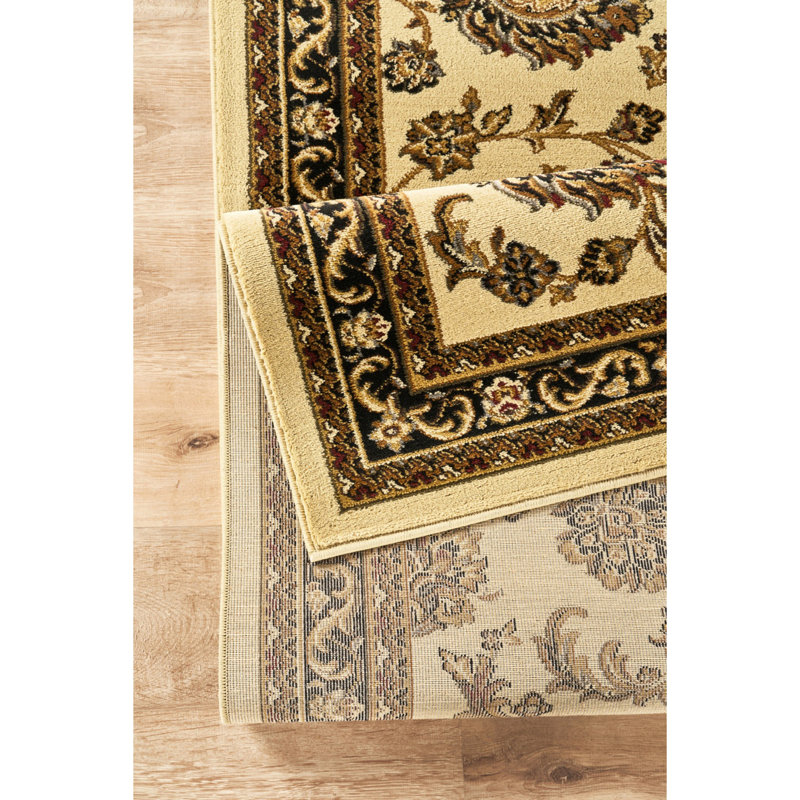 Contemporary Indoor Area Rug, Rectangle 5'3" x 7'3", Cream