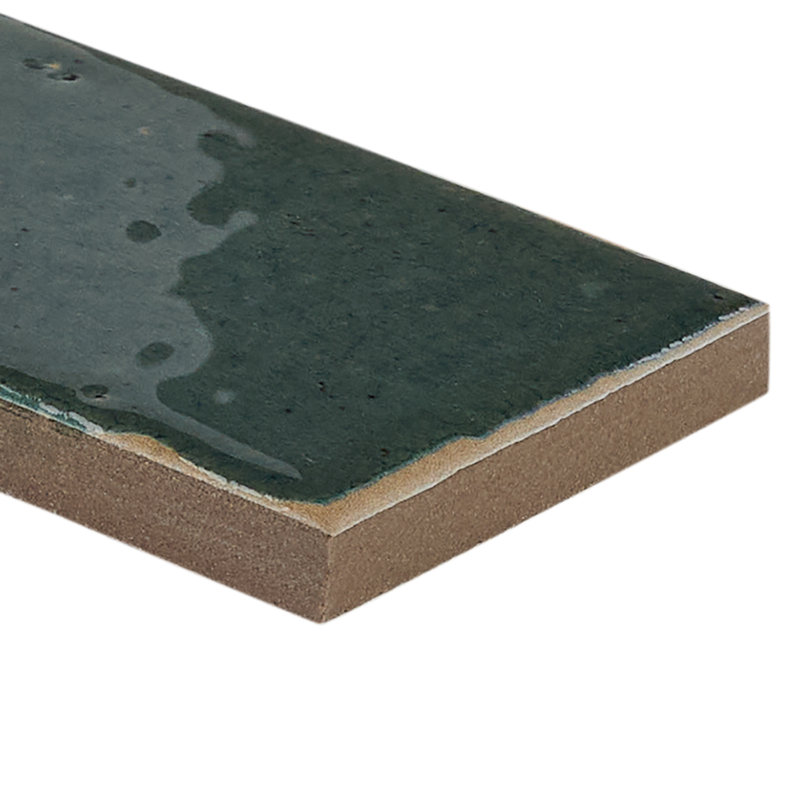 Essa 1.96 in. x 5.9 in. Glossy Porcelain Tile, Brick Green