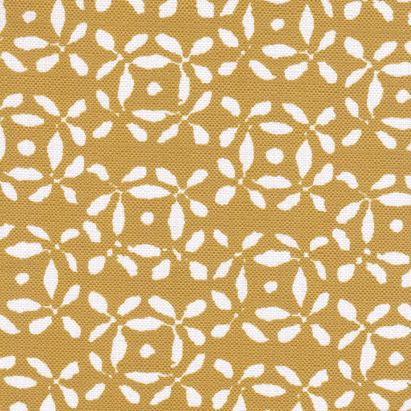 Ebern Designs Upholstered Metal Barstool, Golden Yellow Print