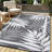 Outdoor Rug 9x12 Modern Leaf Area Rugs for Indoor and Outdoor Patios and Porches - Waterproof, Washable, Non-Shedding, Easy-to-Clean Outside Carpet-331792764-331792766