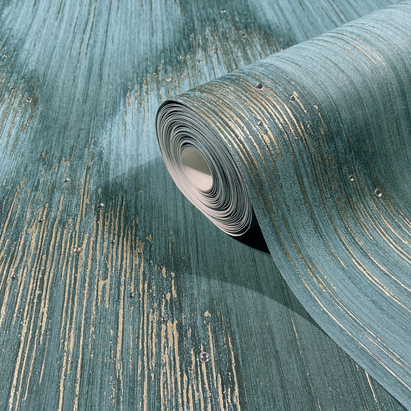 Galerie Fashion Icon Shimmer Rhinestone Stripes Wallpaper, Green