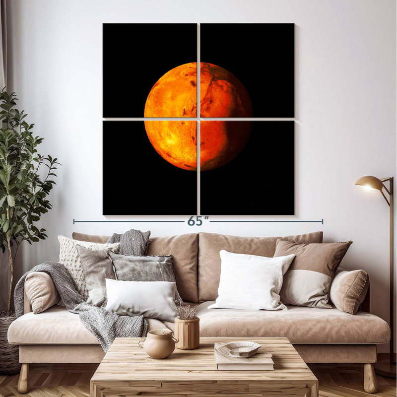 Oberle Mars Planet, 50" H x 50" W