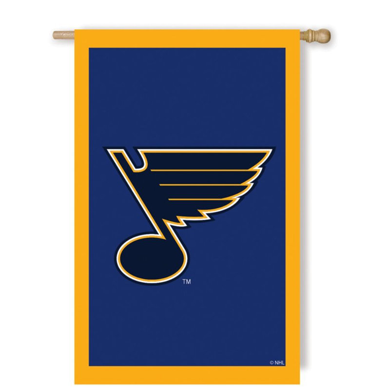 Mélange de polyester 2 côtés 44 x 28 po nhl st louis blues drapeau maison NHL Team