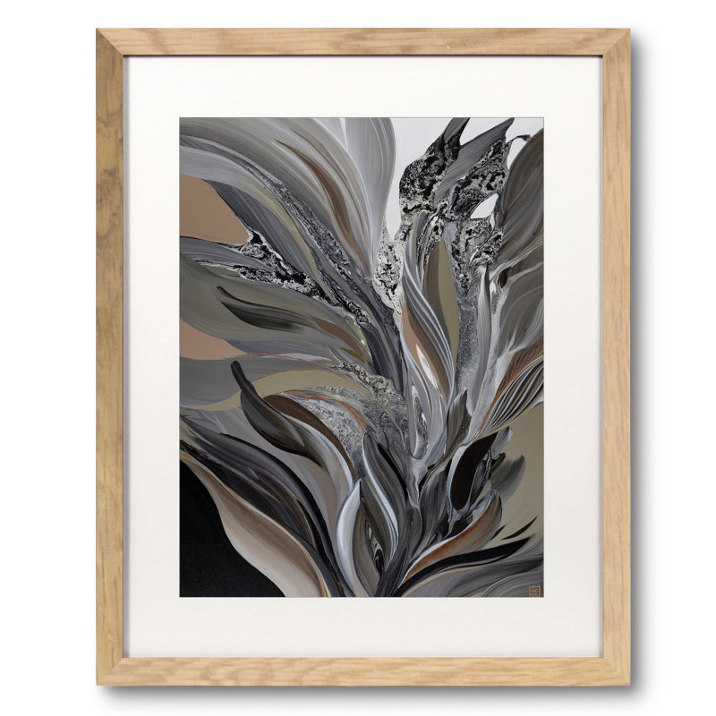 Indulge Me Print by Novi Lim, 32" H x 26" W, White, Natural Single Picture Framed Paper