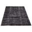 Tapis noir en laine noué à la main de conception unique 2000 pi 5 pi 7 po x 7 pi 10 po Ofelya