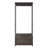 Gin Modular Closet System, 1 Rustic Gray Drawer, 1 Hanging Rod, Black