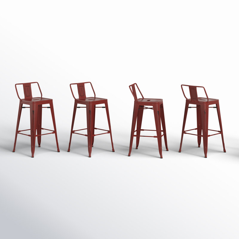 Tabouret de comptoir et de bar Devan, Blanc, crème, Tabouret de comptoir (siège d'une hauteur de 24 p