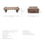 Table basse en bois massif