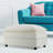 35.43" Upholstered Chenille Ottoman-629409758