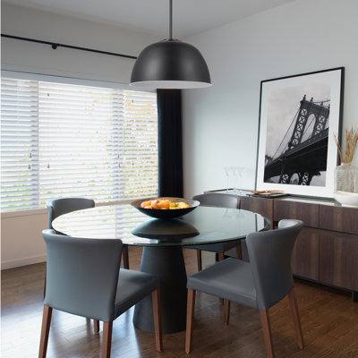 Metairie 1 - Light Matte Black Single Pendant