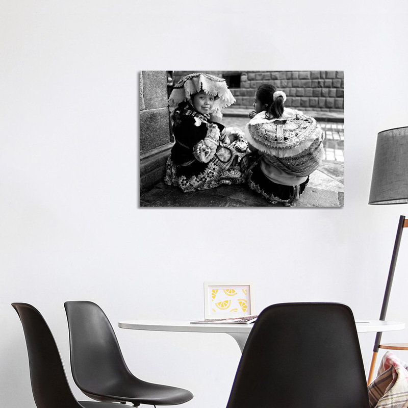 Peruvian Girl Bw by Glauco Meneghelli - Wrapped Canvas Print, 101.6 cm H x 66.04 cm W
