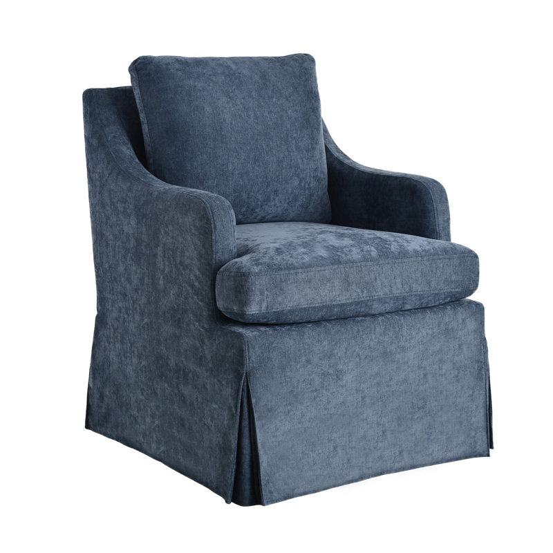 Chaises de salle à manger rembourrées Keefe, Blue, 1