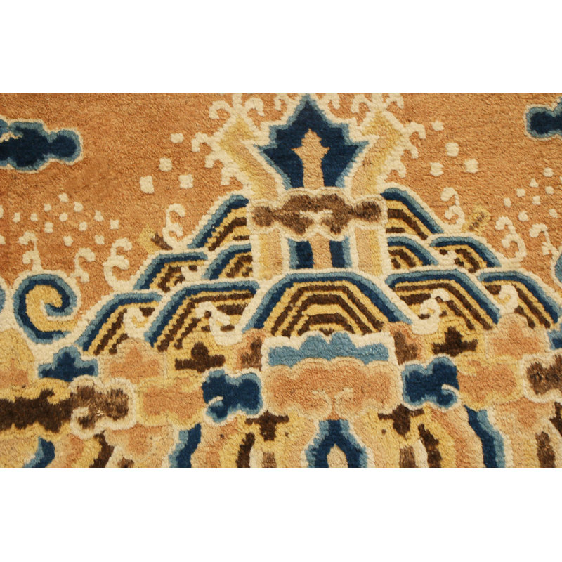 One-of-a-Kind Rectangle 4'3" X 7' Hand Knotted Area Rug