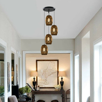 Bellefontaine 4 - Light Black Cluster Pendant