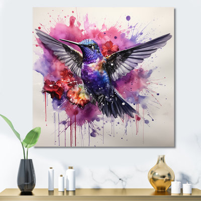 Hummingbird Fluttering Jewel - Hummingbird Wall Art