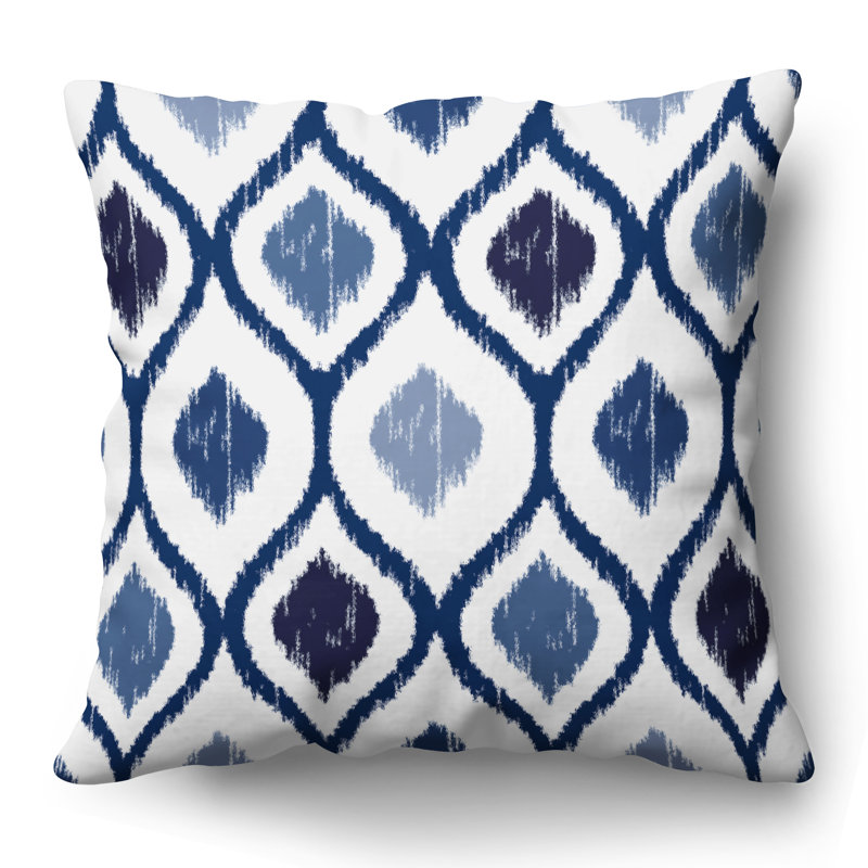 Coussin décoratif à motif de losanges avec polyester de qualité supérieure, 20 po x 20 po, Losange