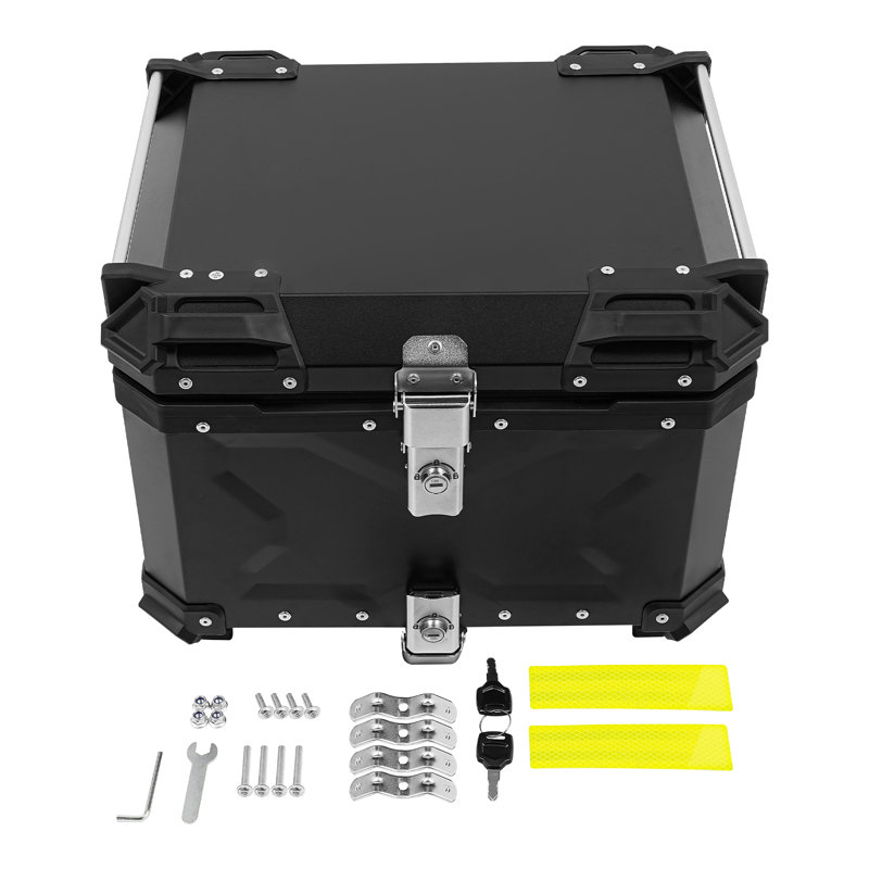 Étui de rangement pour motos avec verrou de sécurité, H 12,7 po x l 177,72 po x P 15,55 po