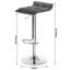 Padula Upholstered Counter Stool with Metal Frame-587969817