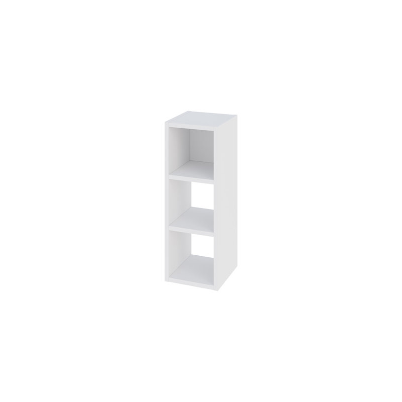 Samay 68cm H x 24cm W Floating Bookcase, White